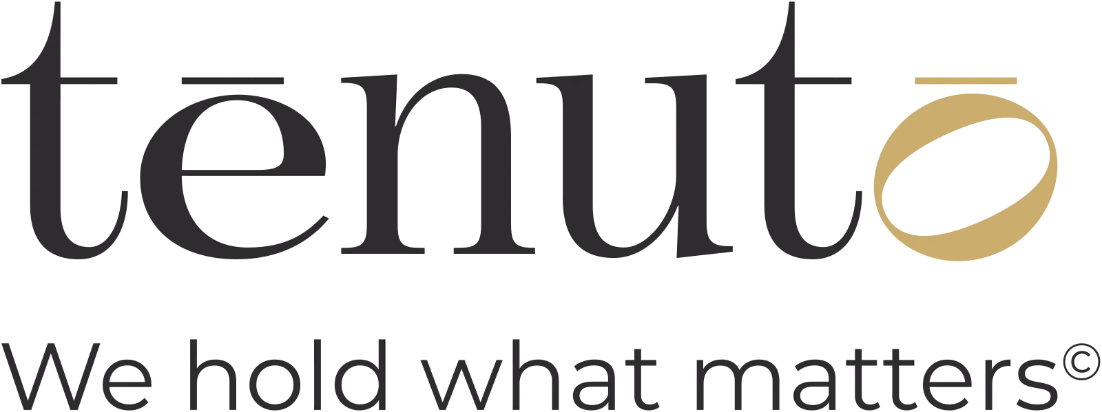 Primary logo with ©, Ink + flat gold