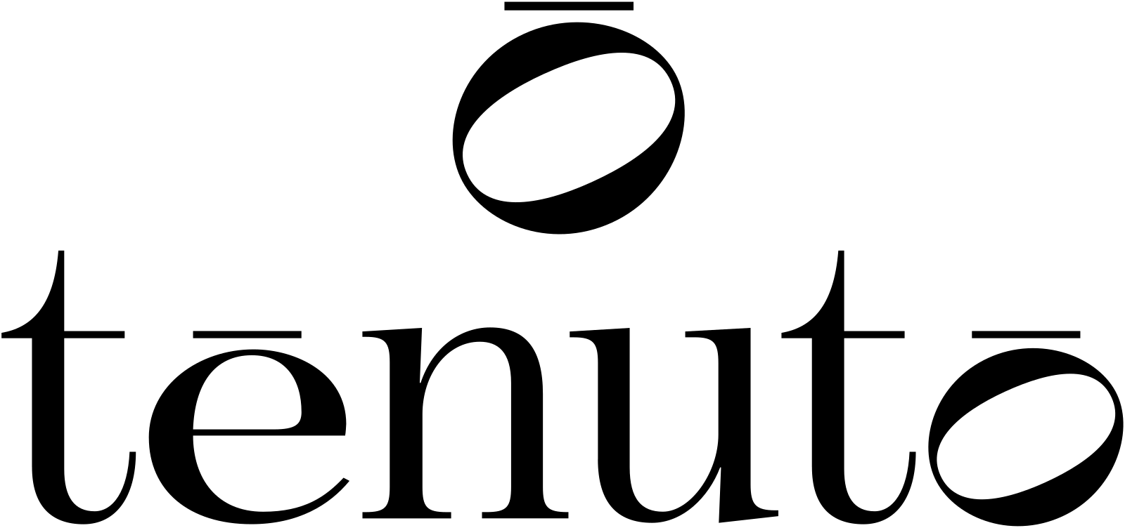 Stacked logo, Black